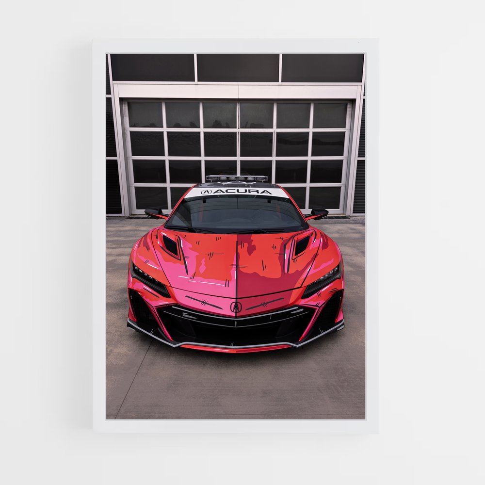 Poster Nsx type – affiche Honda (vue 3)